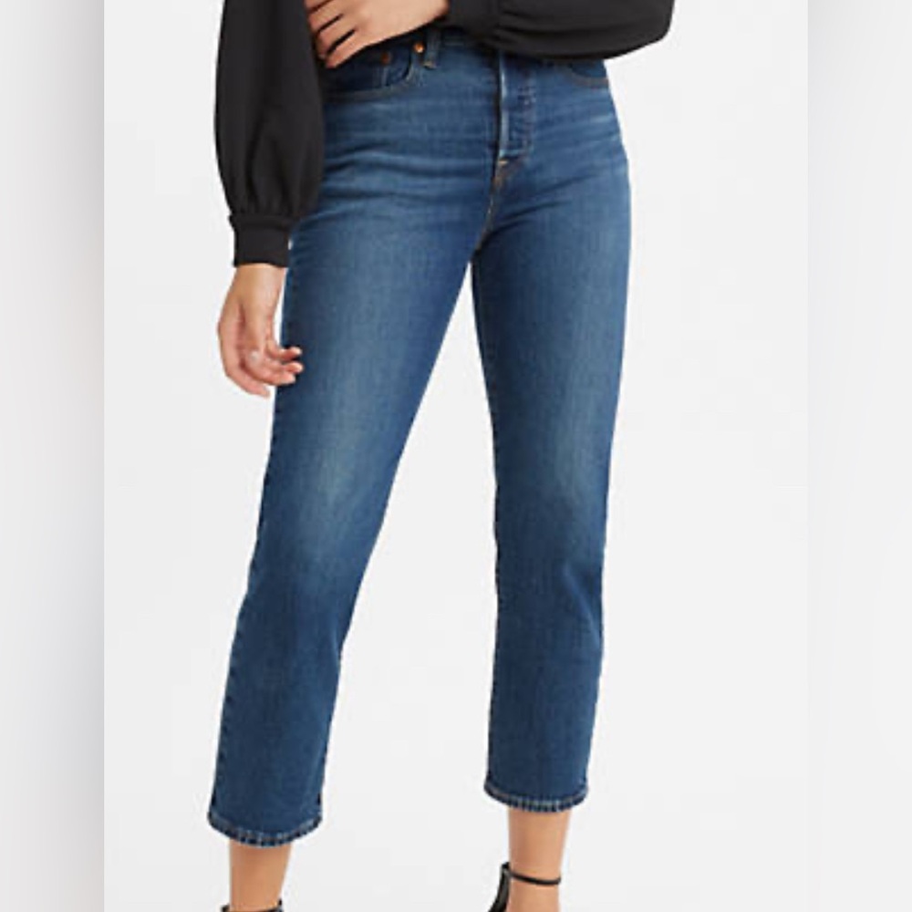 Levi’s Wedgie Straight Ankle Jeans | Dark Wash | Size 23